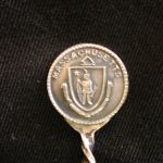 Cape Cod Massachusetts Twisted Handle Sterling Silver Souvenir Spoon