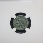 Constantius II, AD 337-361 BI Half-Centenionalis NGC XF soldier spears falle...