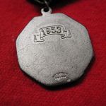 Dieges & Clust CYO 1953 basketball silver metal