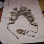 Designer Custom Ayala Bar Necklace w/ Matching Earings
