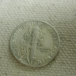 1938 U.S Mercury Dime Type Re-Engraved Extra Fine