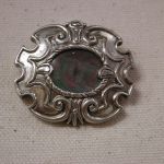 Met Museum of Art Pin/pendant Sterling Silver Mother of Pearl MMA