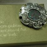 Met Museum of Art Pin/pendant Sterling Silver Mother of Pearl MMA