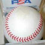 Hank Aaron signed baseball PSA Certified