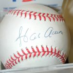 Hank Aaron signed baseball PSA Certified