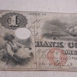 1861 CSA Georgia Bank of Commerce $1 Dollar Good condition