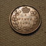 1893 Canada 5 Cent Extra Fine KM #2