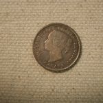 1891 Canada 5 Cent Very Fine KM #2