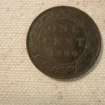 1900 Canada One Cent About Uncirculated #KM7