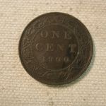 1900 Canada One Cent About Uncirculated #KM7
