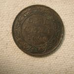 1900 Canada One Cent About Uncirculated #KM7