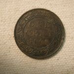 1900 Canada One Cent About Uncirculated #KM7