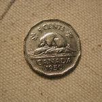 1950 Canada Five Cents Uncirculated #KM42