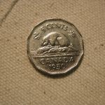 1950 Canada Five Cents Uncirculated #KM42