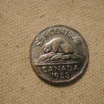 1953 Canada Five Cents NSF Uncirculated #KM50
