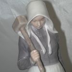 Royal Copenhagen #694 Girl with Goats 9 1/2 inches tall