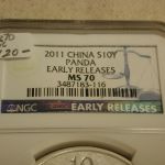 2011 China 10Y Panda Early Releases MS70 NGC