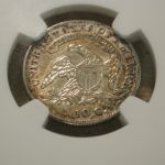 1834 Large 4 Liberty Dime JR-2 NGC AU DETAILS