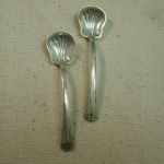set of 2 Sterling Silver Salt Spoons Sinclair hallmark