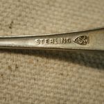 set of 2 Sterling Silver Salt Spoons Sinclair hallmark