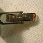 Sterling Gold Vermeil Square Onyx & Mosaic Mismatched Retro Art Cufflinks