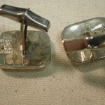 Letter S Taxco Eagle 3 hallmark Sterling Stylized “S” Cufflinks