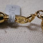 Trifari Twist Black and Gold Necklace 28 inches w Bracelet