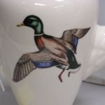 Delano Studio Water Fowl Duck Coffee Pot  Dennis Puleston hand painted