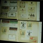 European Wine Labels book of 186 Germany France Italy 1940-1970