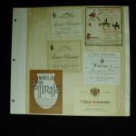 European Wine Labels book of 186 Germany France Italy 1940-1970
