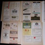 European Wine Labels book of 186 Germany France Italy 1940-1970