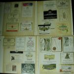 European Wine Labels book of 186 Germany France Italy 1940-1970