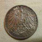 Germany States Prussia 1909 3 Marks KM #527 AU /ASW .4823