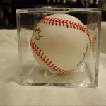 Hector Lopez Autographed Baseball in presentation case