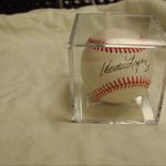 Hector Lopez Autographed Baseball in presentation case