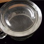 Heisey silver overlay sugar and creamer with painted hearts on rim sweet!