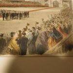 Illustrated London News 1860 Prince of Wales Landing at St. John wood engraving