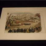Illustrated London News 1860 Prince of Wales Landing at St. John wood engraving
