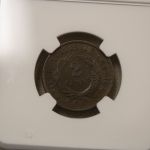 1864 Large Motto 2C Mint Error AU 55 BN Medallic Alignment NGC Certified