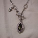 Judith Ripka .925 Smoky Quartz Chain Toggle Charm Enhancer set