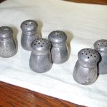 Mini Sterling Silver Salt & Pepper set of 6 1.5