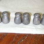 Mini Sterling Silver Salt & Pepper set of 6 1.5" Tall
