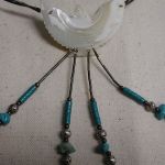 Native American carved MOP Eagle Sterling Liquid Silver Carved MOP Eagle