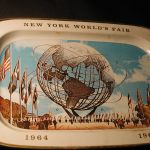 NY Worlds fair 1964 US Steel sponsored souvenir tray Uni-Sphere