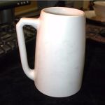 Pair (2) Vintage Hyalyn Waterfowl Porcelain Beer Mugs stamped Hyalyn 641 USA