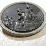 Sentinal of Cracow vintage three dimensional 39mm Button