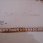 Setters Paul Wood pencil signed Paris Etching Society 1930s matted framed 18x22