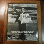 Shea Stadium CASEY'S LAST FAREWELL - Mets Manager August 1965 framed photo
