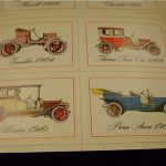 Sinclair Early American Car Stamps Set of No. 2 and 5