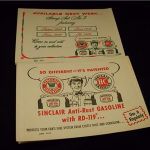 Sinclair Early American Car Stamps Set of No. 2 and 5